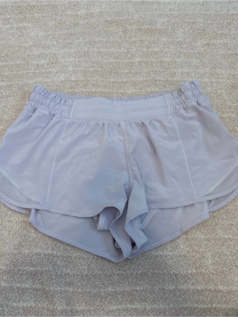 lululemon athletica Lilac Layered Running Shorts